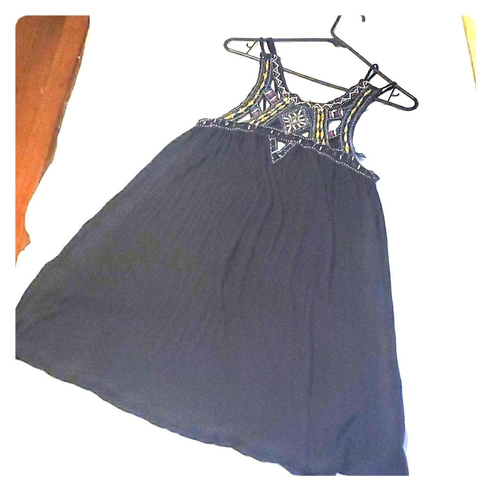 Beaded tank top dress